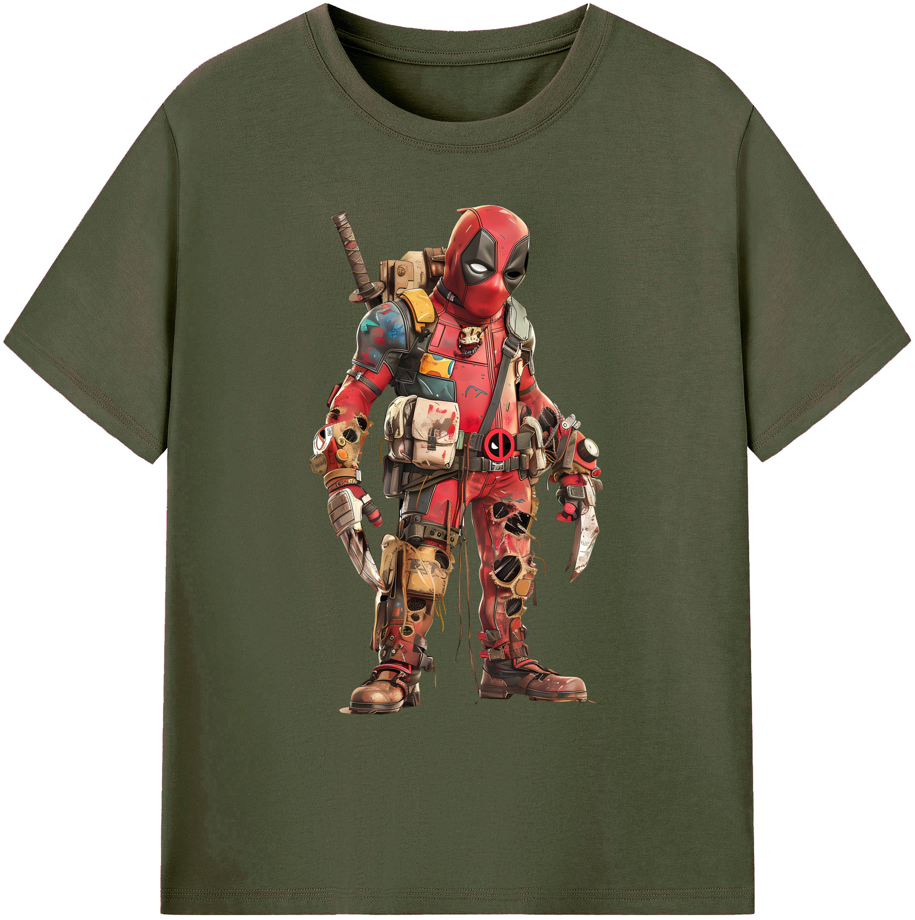 （画像用） Deadpool デッドプール 綿100％ メンズ半袖Tシャツ｜肌触りやわらか＆通気性
